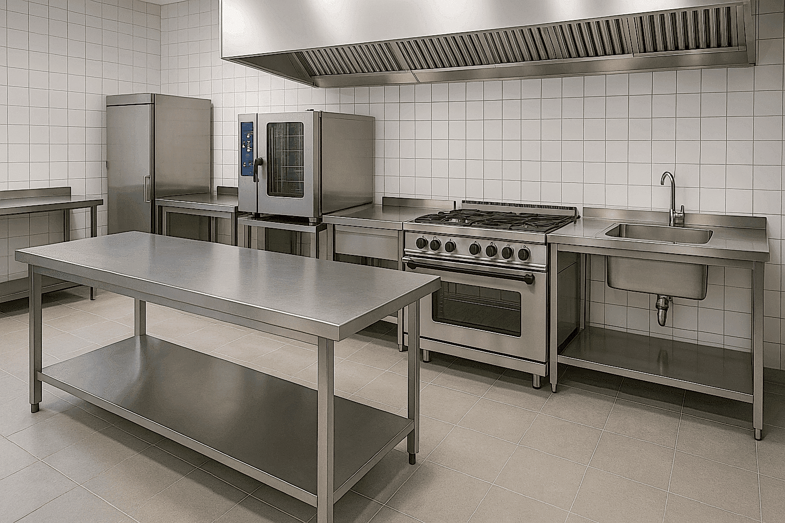 Alanya Yangın Söndürme Sistemleri | Endüstriyel Mutfak Güvenliği 21 Endüstriyel mutfak malzemeleri görseli