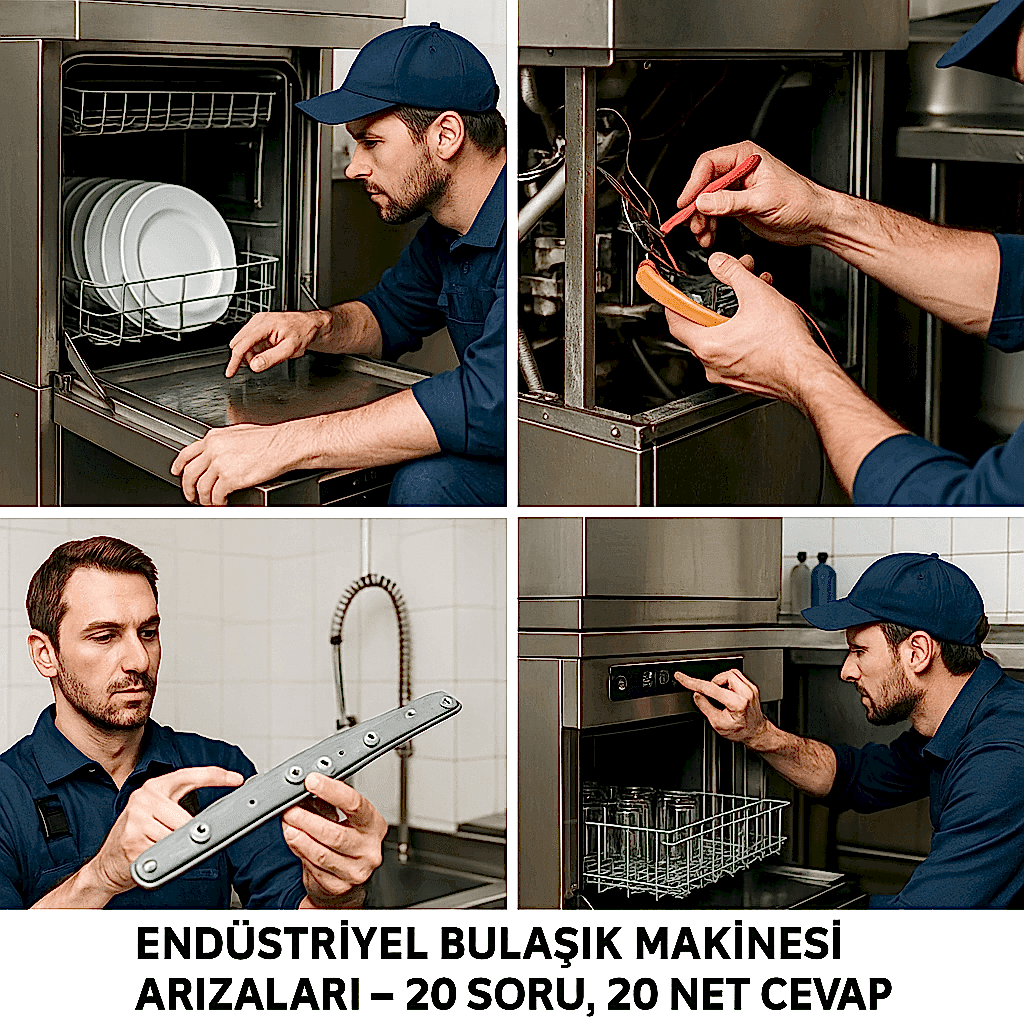 Endüstriyel Bulaşık Makinesi Çalışmıyor mu? 20 Soruda Nedenleri ve Tamir İpuçları 2 endüstriyel bulasık makinesi arıza çözümleri