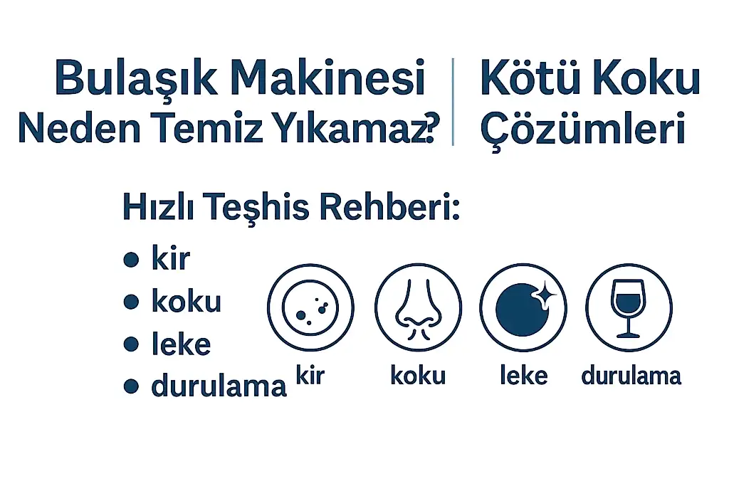 bulasik makinesi neden temiz yikamaz