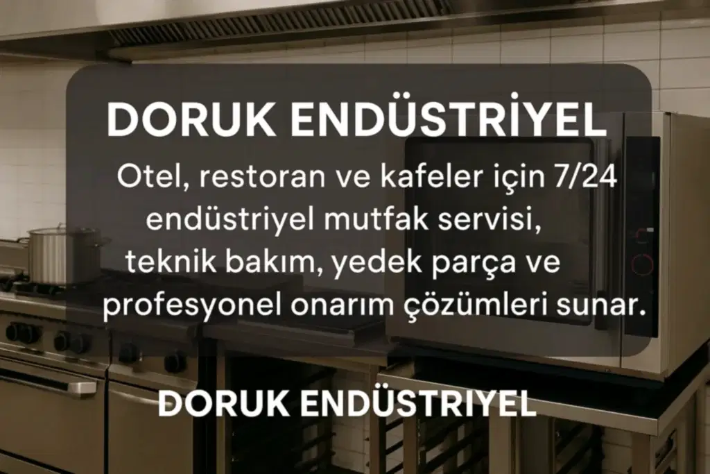 endustriyel mutfak ekipmanları servisi