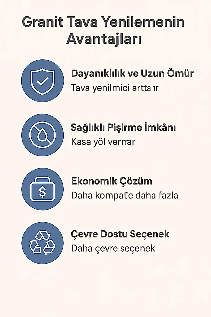 granit tava yenileme avantajlari