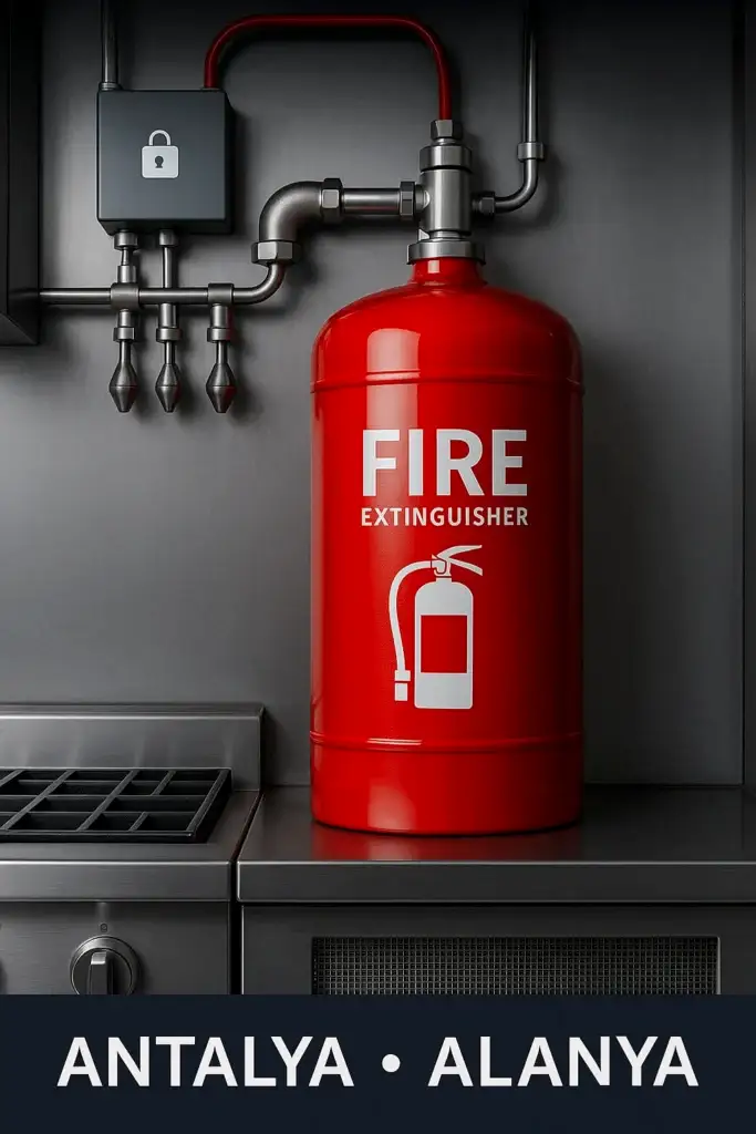 Alanya Yangın Söndürme Sistemleri | Endüstriyel Mutfak Güvenliği