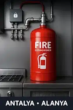 Alanya Yangın Söndürme Sistemleri | Endüstriyel Mutfak Güvenliği 16 Alanya yangın söndürme sistemi görseli